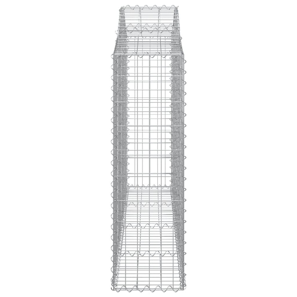 Schanskorven 8 st gewelfd 200x30x100/120 cm ijzer