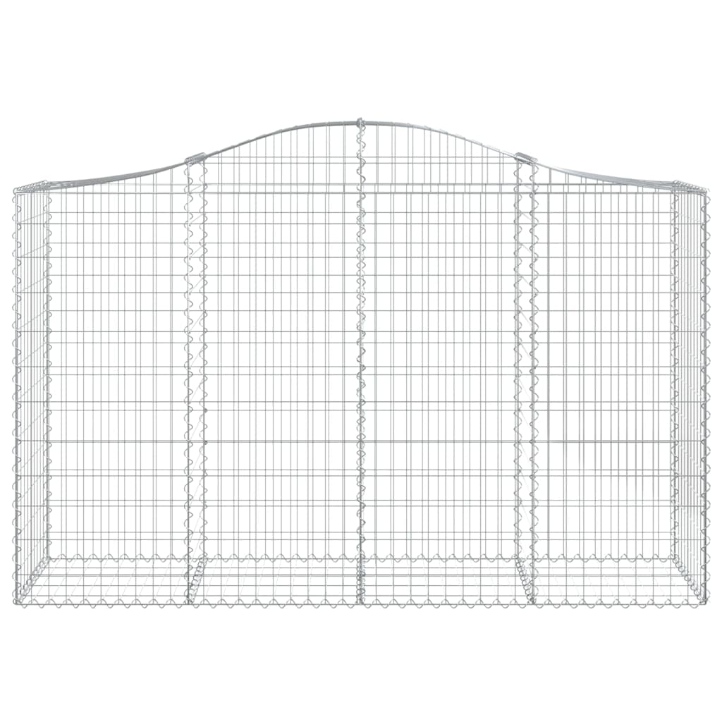 Schanskorven 7 st gewelfd 200x50x120/140 cm ijzer