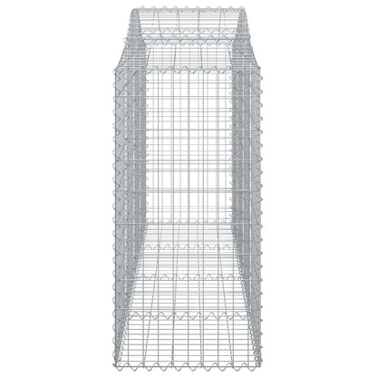 Schanskorven 7 st gewelfd 200x50x120/140 cm ijzer