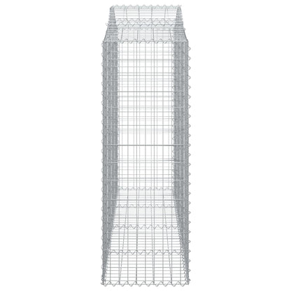 Schanskorven 7 st gewelfd 200x50x140/160 cm ijzer