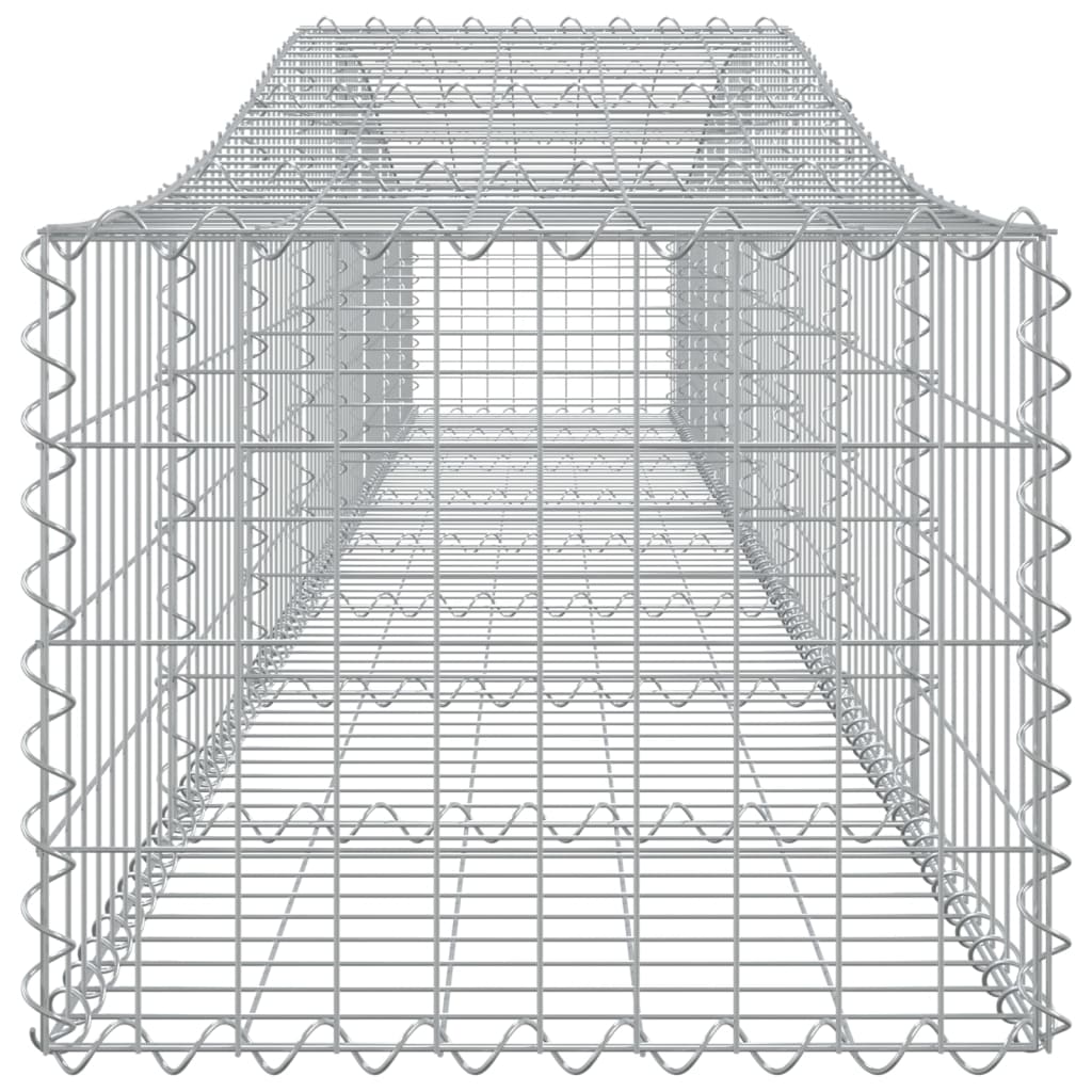 Schanskorven 7 st gewelfd 400x50x40/60 cm ijzer