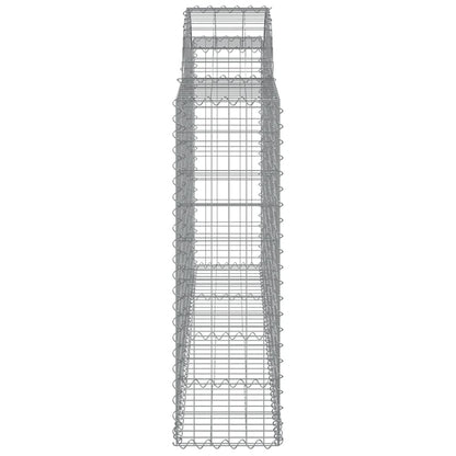 Schanskorven 8 st gewelfd 200x30x100/120 cm ijzer