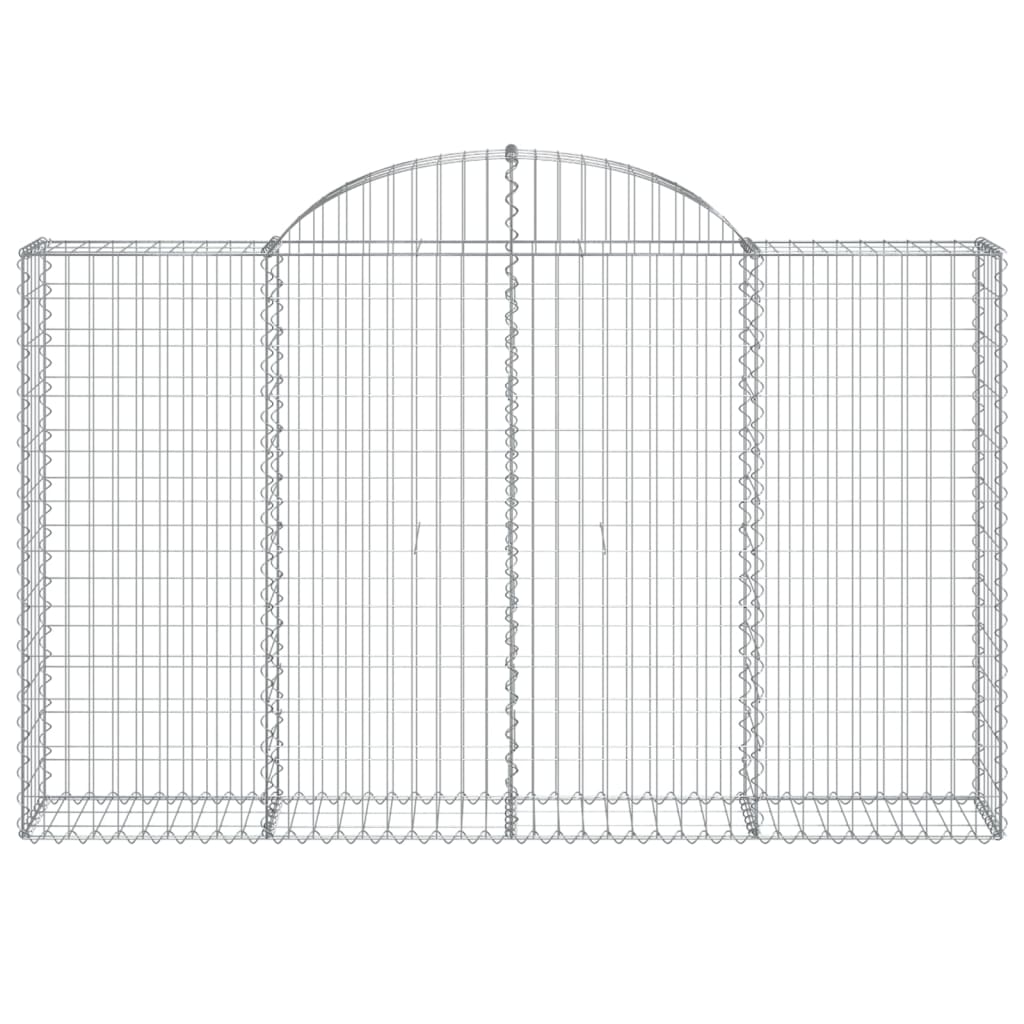 Schanskorven 8 st gewelfd 200x30x120/140 cm ijzer