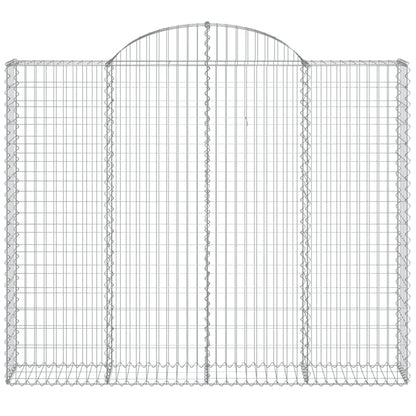 Schanskorven 8 st gewelfd 200x30x160/180 cm ijzer