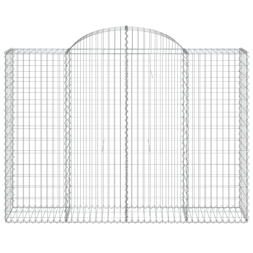 Schanskorven 7 st gewelfd 200x50x140/160 cm ijzer