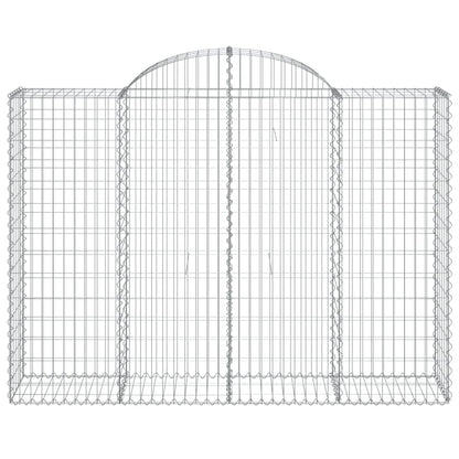 Schanskorven 7 st gewelfd 200x50x140/160 cm ijzer