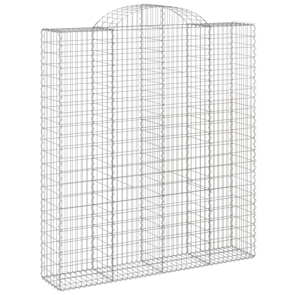 Schanskorven 7 st gewelfd 200x50x220/240 cm ijzer