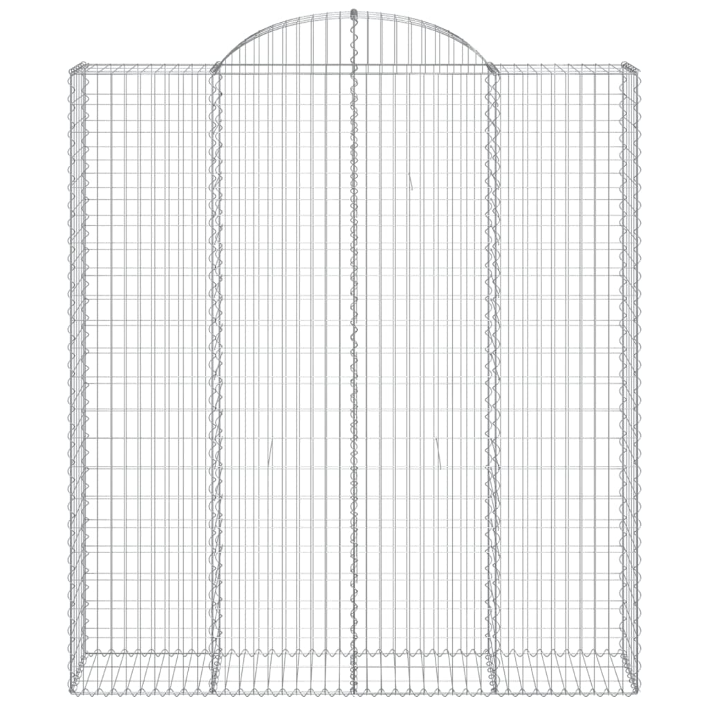 Schanskorven 7 st gewelfd 200x50x220/240 cm ijzer