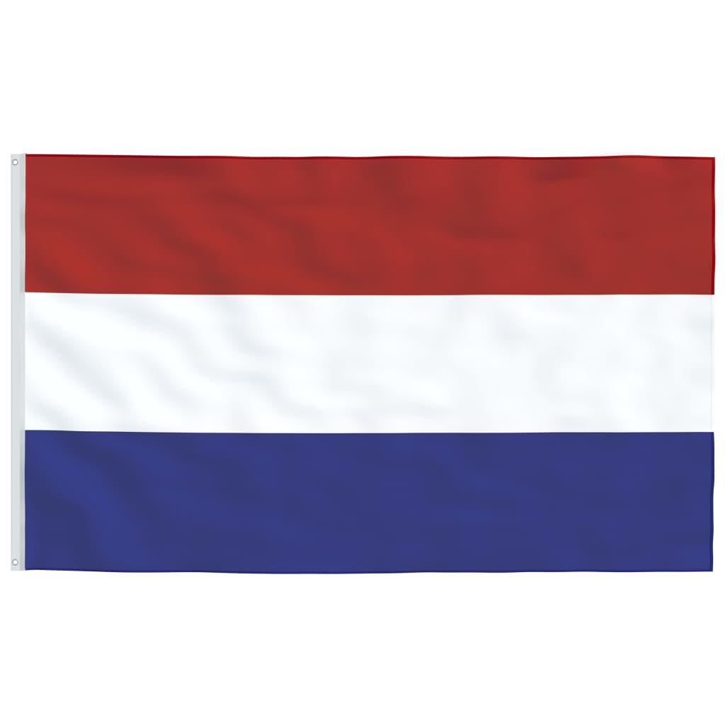 Vlag met vlaggenmast Nederland 6,23 m aluminium