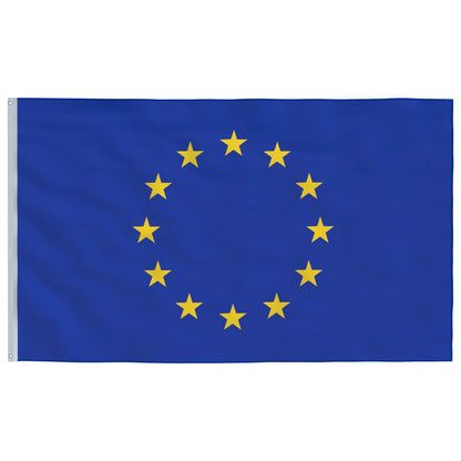 Vlag met vlaggenmast Europa 6,23 m aluminium