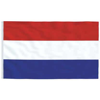 Vlag met vlaggenmast Nederland 5,55 m aluminium