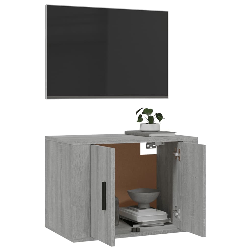 Tv-wandmeubel 57x34,5x40 cm grijs sonoma eikenkleurig