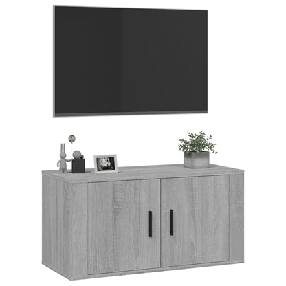 Tv-wandmeubel 80x34,5x40 cm grijs sonoma eikenkleurig