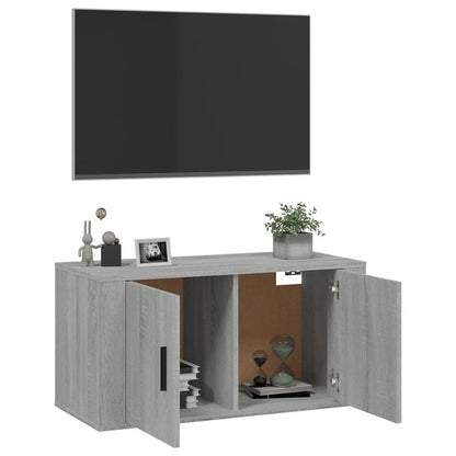 Tv-wandmeubel 80x34,5x40 cm grijs sonoma eikenkleurig