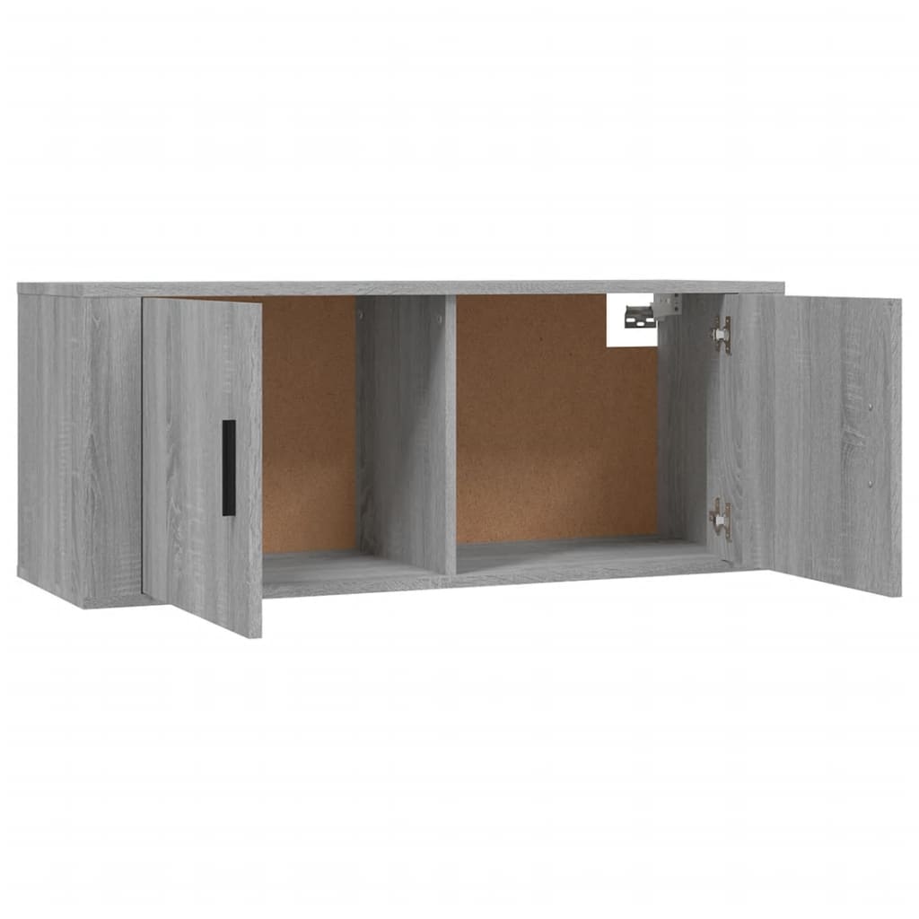 Tv-wandmeubel 100x34,5x40 cm grijs sonoma eikenkleurig