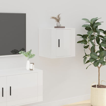 Tv-wandmeubels 2 st 40x34,5x40 cm hoogglans wit