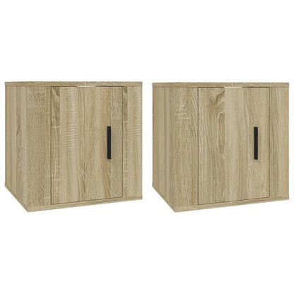 Tv-wandmeubels 2 st 40x34,5x40 cm sonoma eikenkleurig