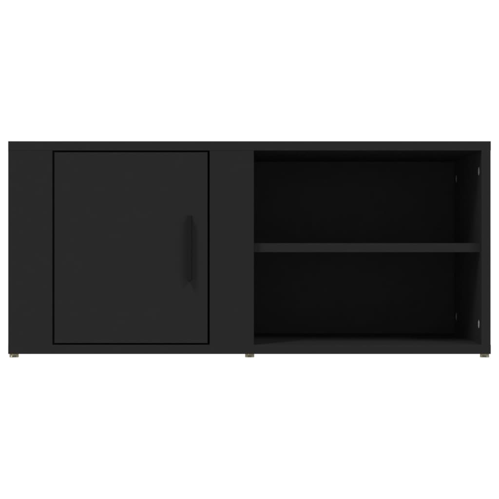 Tv-meubels 2 st 80x31,5x36 cm bewerkt hout zwart