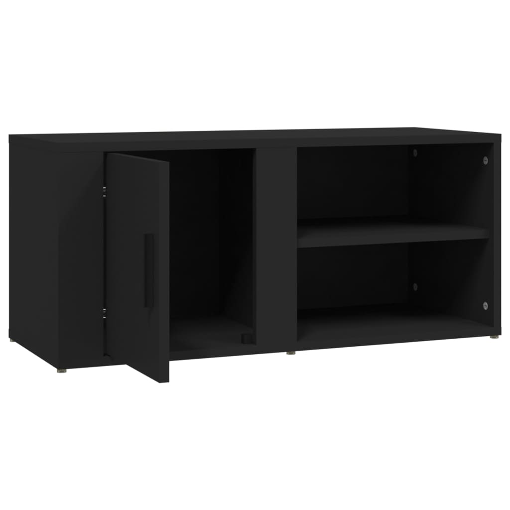 Tv-meubels 2 st 80x31,5x36 cm bewerkt hout zwart