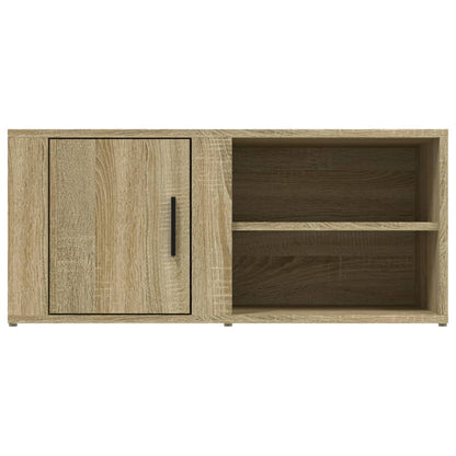 Tv-meubel 80x31,5x36 cm bewerkt hout sonoma eikenkleurig