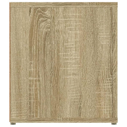 Tv-meubel 80x31,5x36 cm bewerkt hout sonoma eikenkleurig