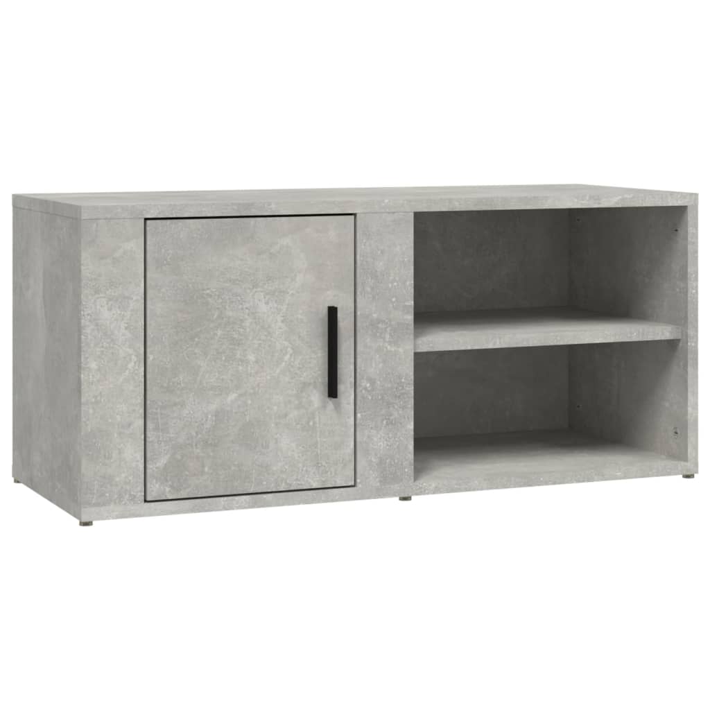 Tv-meubel 80x31,5x36 cm bewerkt hout betongrijs