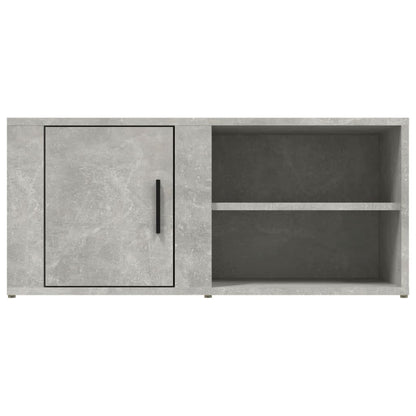 Tv-meubel 80x31,5x36 cm bewerkt hout betongrijs