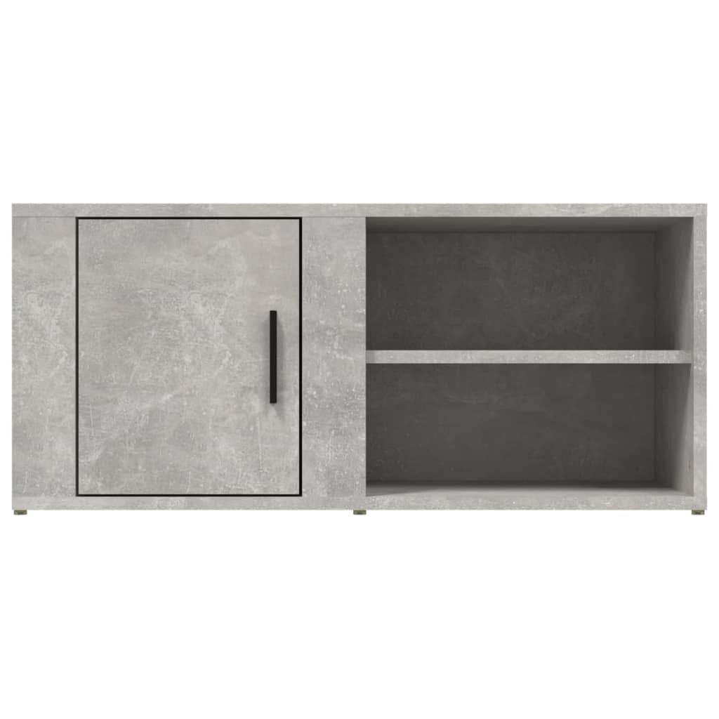 Tv-meubels 2 st 80x31,5x36 cm bewerkt hout betongrijs