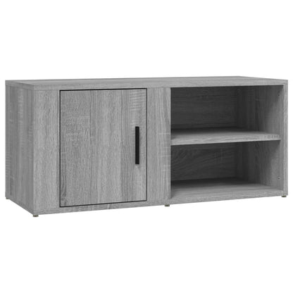 Tv-meubel 80x31,5x36 cm bewerkt hout grijs sonoma eikenkleurig