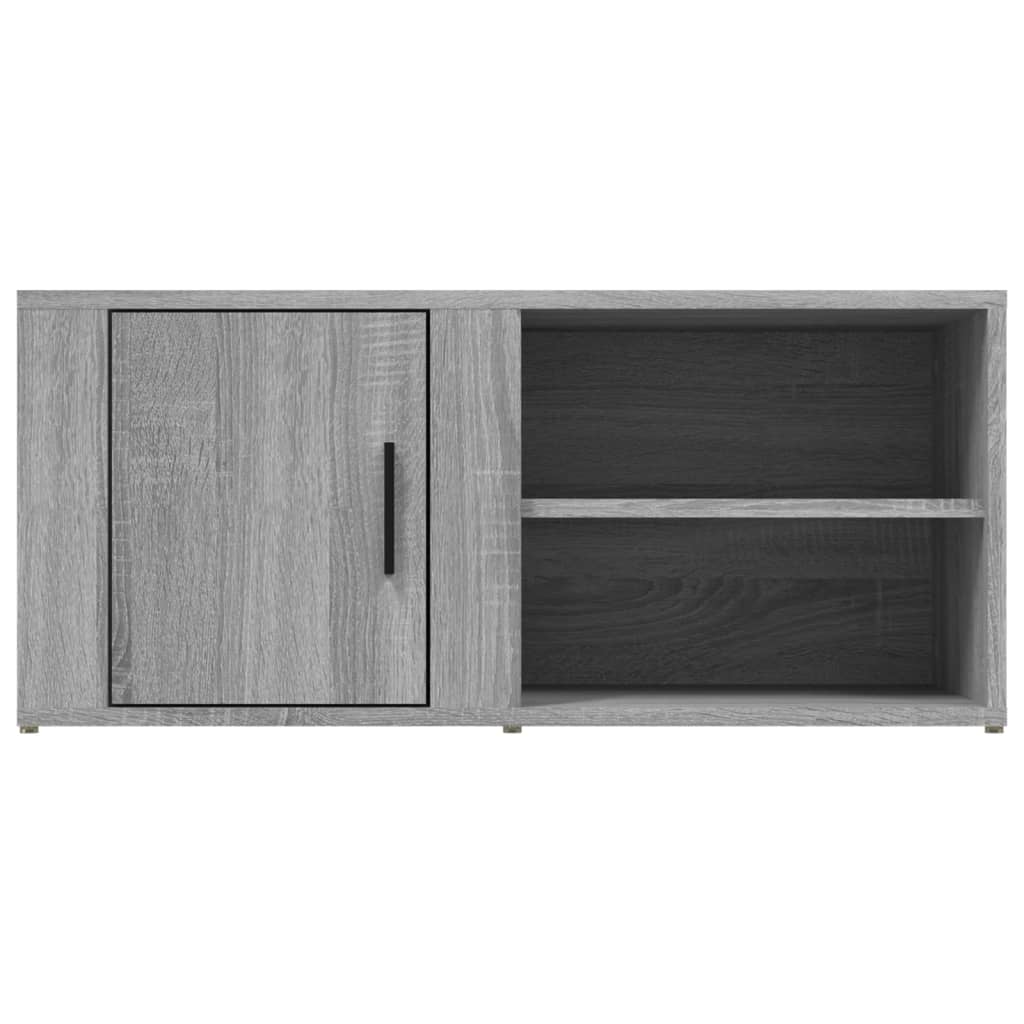 Tv-meubel 80x31,5x36 cm bewerkt hout grijs sonoma eikenkleurig