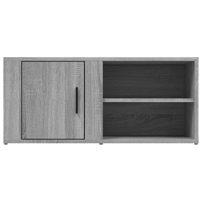 Tv-meubel 80x31,5x36 cm bewerkt hout grijs sonoma eikenkleurig