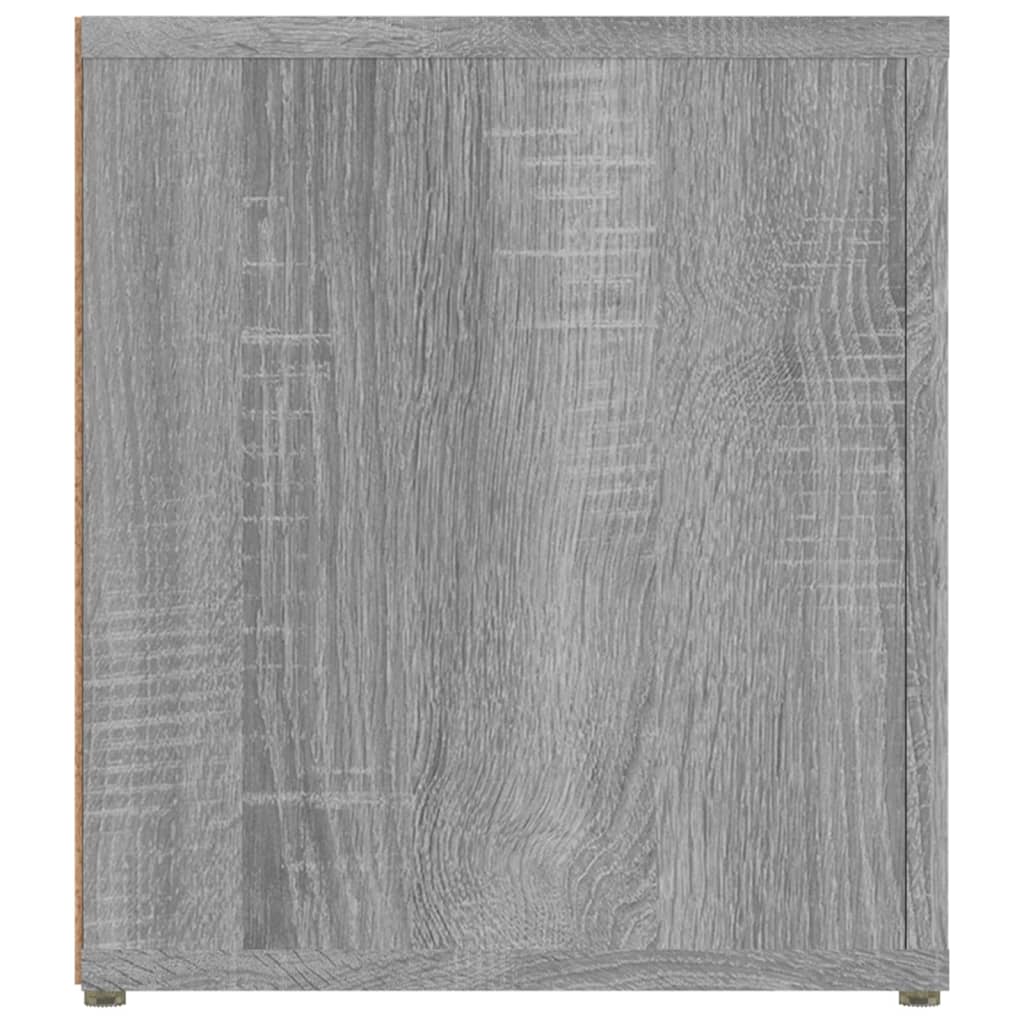 Tv-meubel 80x31,5x36 cm bewerkt hout grijs sonoma eikenkleurig