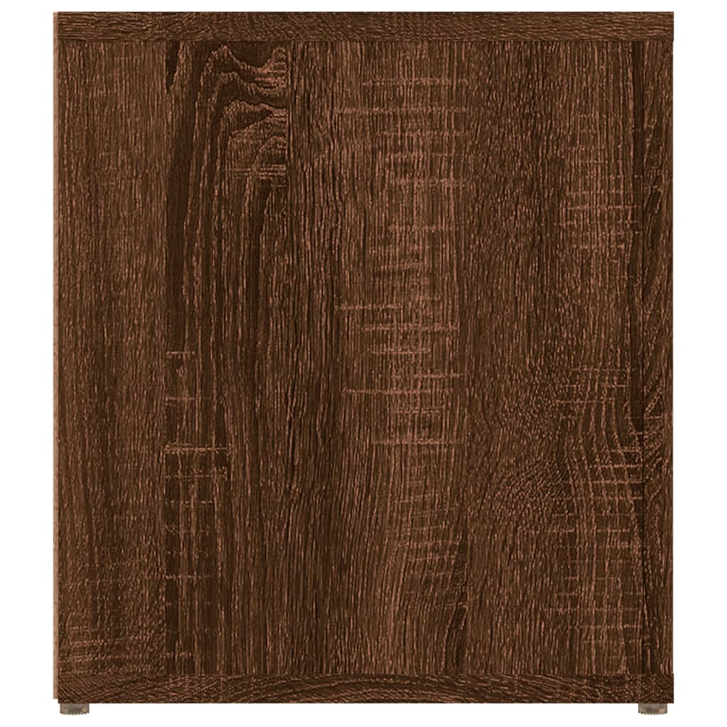 Tv-meubel 80x31,5x36 cm bewerkt hout bruin eikenkleur