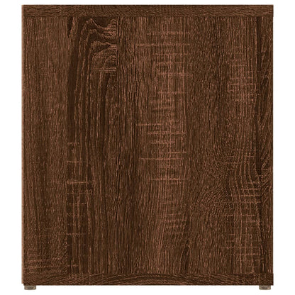 Tv-meubel 80x31,5x36 cm bewerkt hout bruin eikenkleur