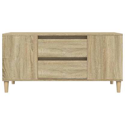 Tv-meubel 102x44,5x50 cm bewerkt hout sonoma eikenkleurig