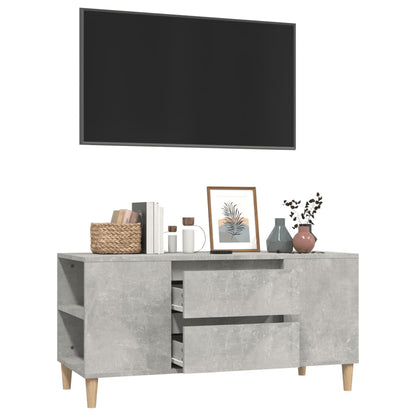 Tv-meubel 102x44,5x50 cm bewerkt hout betongrijs