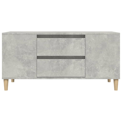 Tv-meubel 102x44,5x50 cm bewerkt hout betongrijs