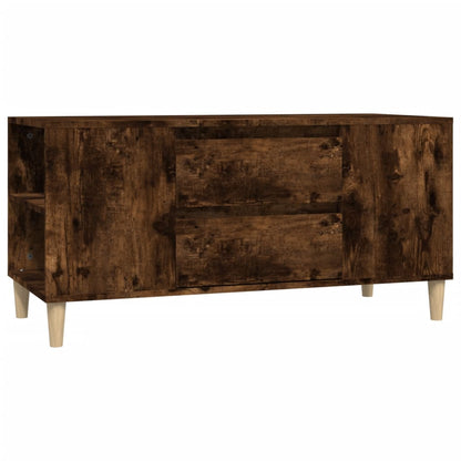 Tv-meubel 102x44,5x50 cm bewerkt hout gerookt eikenkleurig