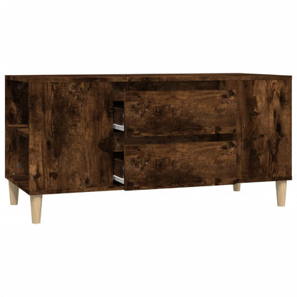 Tv-meubel 102x44,5x50 cm bewerkt hout gerookt eikenkleurig