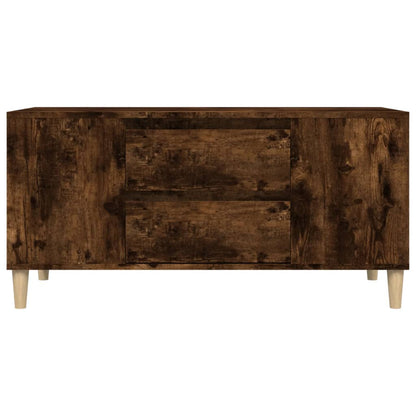 Tv-meubel 102x44,5x50 cm bewerkt hout gerookt eikenkleurig