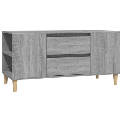 Tv-meubel 102x44,5x50 cm bewerkt hout grijs sonoma eikenkleurig