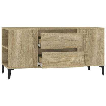 Tv-meubel 102x44,5x50 cm bewerkt hout sonoma eikenkleurig