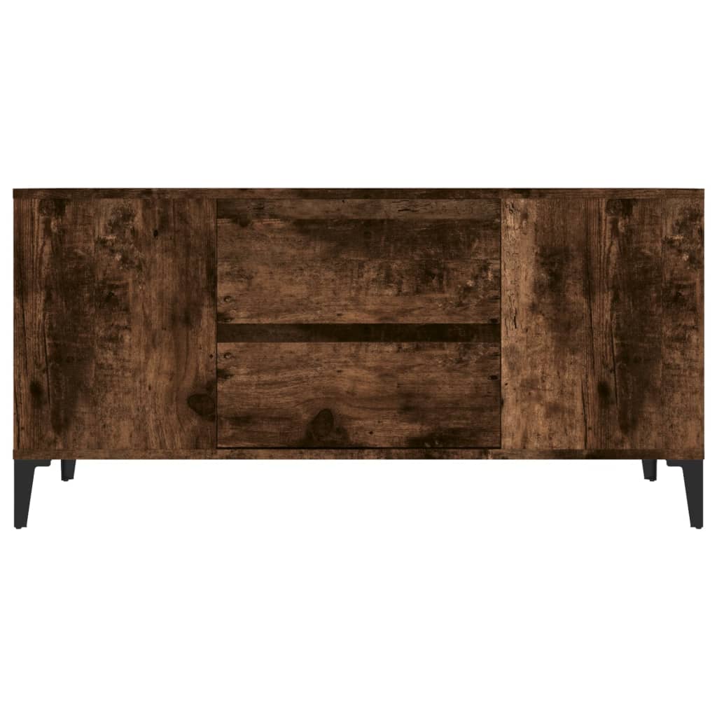 Tv-meubel 102x44,5x50 cm bewerkt hout gerookt eikenkleurig