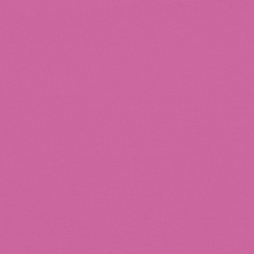 Tuinstoelkussens 6 st 50x50x3 cm stof roze