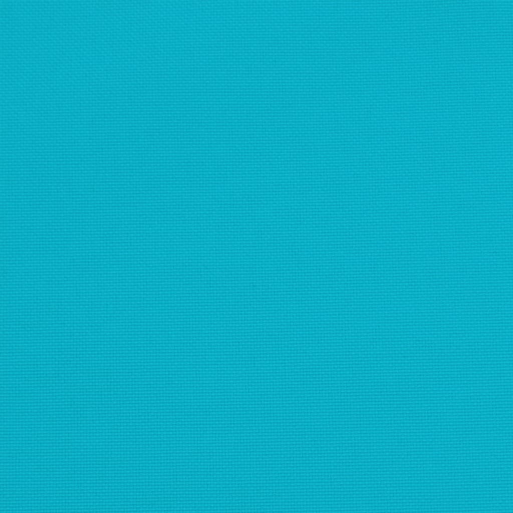 Tuinstoelkussens 6 st 50x50x3 cm stof turquoise