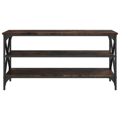 Tv-meubel 100x40x50 cm bewerkt hout gerookt eikenkleurig