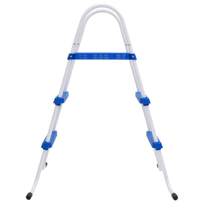 Zwembadladder 84 cm blauw en wit