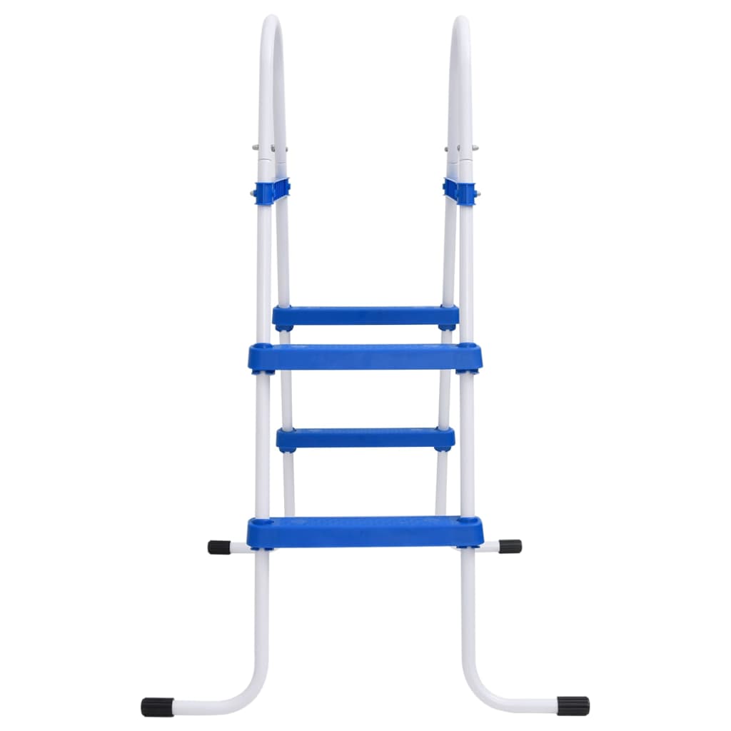 Zwembadladder 84 cm blauw en wit