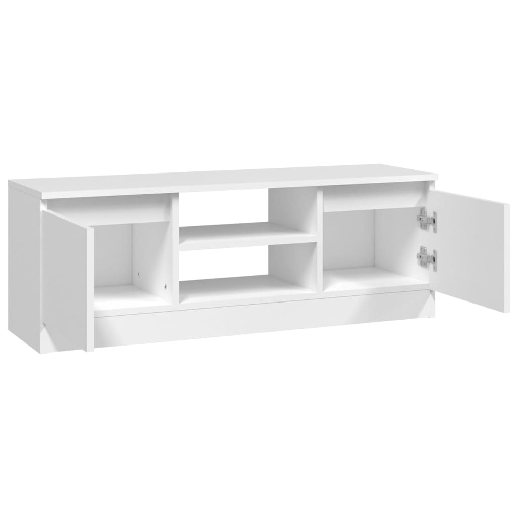 Tv-meubel met deur 102x30x36 cm wit