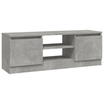 Tv-meubel met deur 102x30x36 cm betongrijs